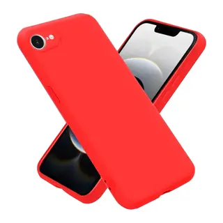 iPhone 16E Kılıf First Silikon - Kırmızı