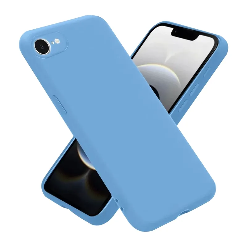 iPhone 16E Kılıf First Silikon - Mavi