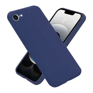 iPhone 16E Kılıf Nano içi Kadife Silikon - Lacivert