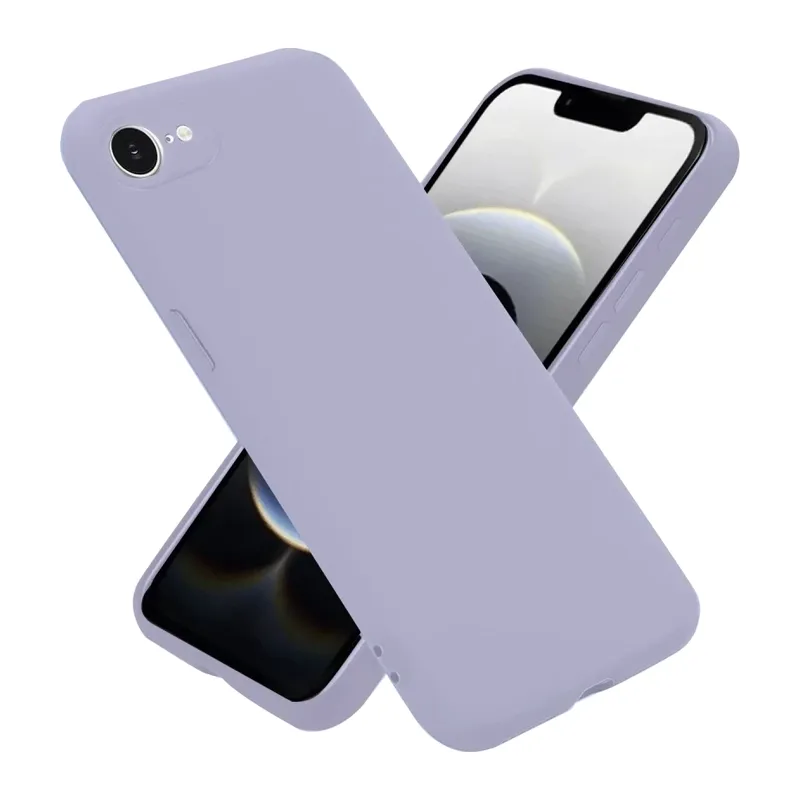 iPhone 16E Kılıf Nano içi Kadife Silikon - Lila