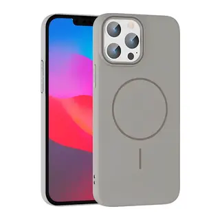 iPhone 15 Pro Max Broş Magsafe Kapak - Titan Gri