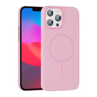 iPhone 15 Pro Max Broş Magsafe Kapak - Pembe