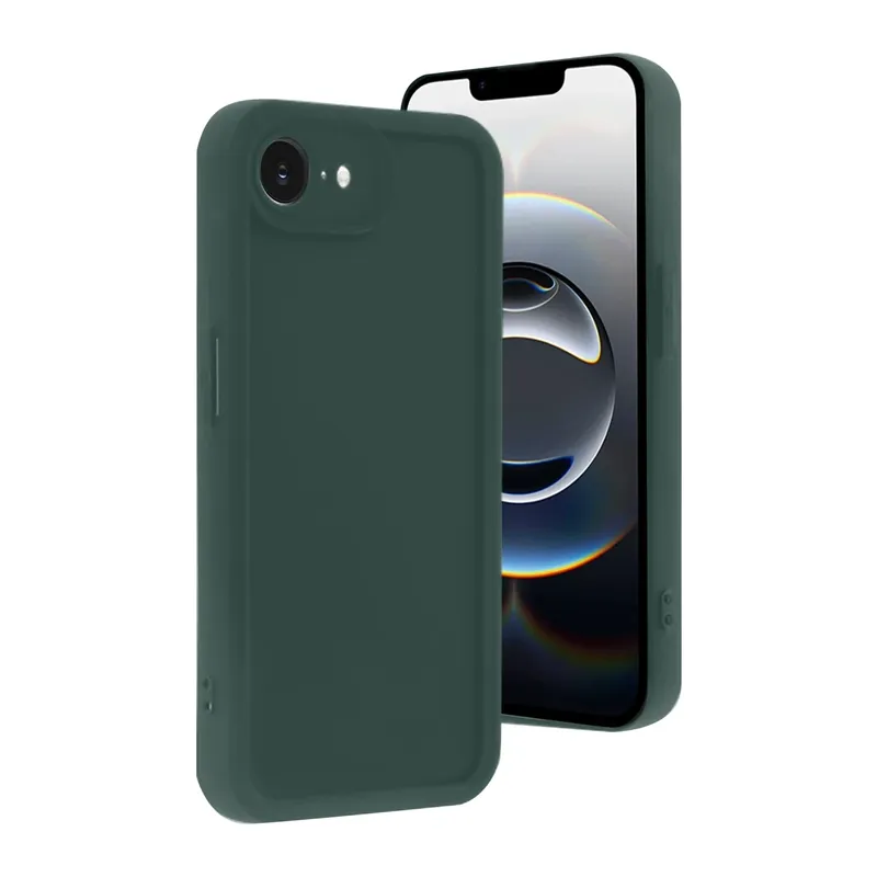 iPhone 16E Kılıf Viera Silikon - Koyu Yeşil