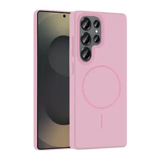 Samsung Galaxy S25 Ultra Broş Magsafe Kapak - Pembe
