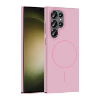 Samsung Galaxy S23 Ultra Broş Magsafe Kapak - Pembe