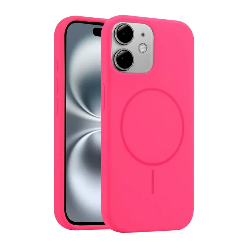 iPhone 11 Kılıf Jully Magsafe Kapak - Pembe
