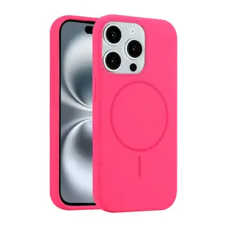 iPhone 15 Pro Max Kılıf Jully Magsafe Kapak - Pembe