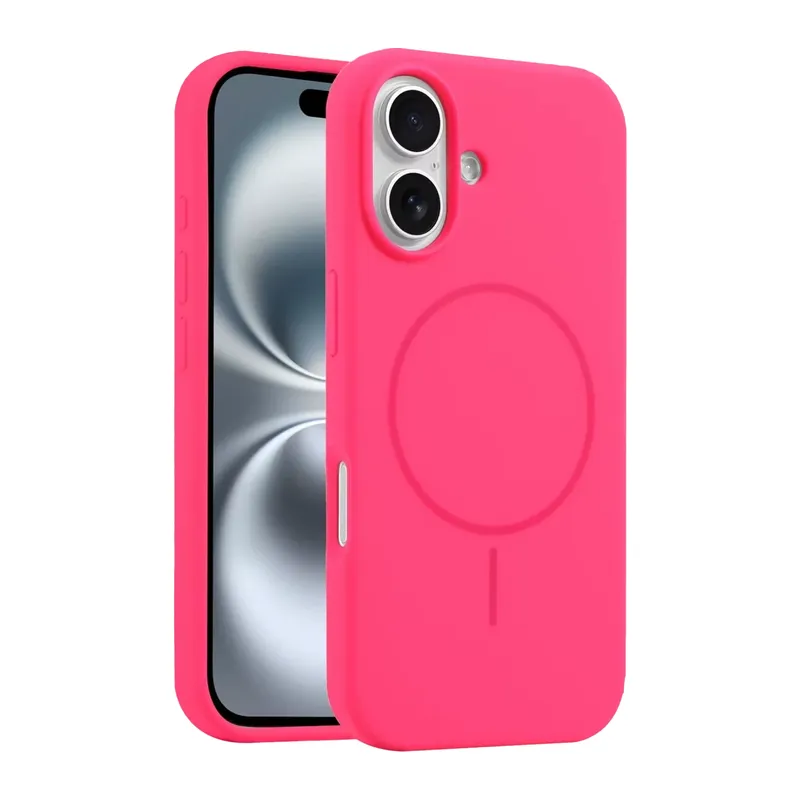 iPhone 16 Plus Kılıf Jully Magsafe Kapak - Pembe