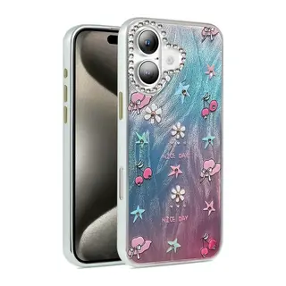 iPhone 16 Kılıf Blade Aynalı Desenli Kapak - Desen 4