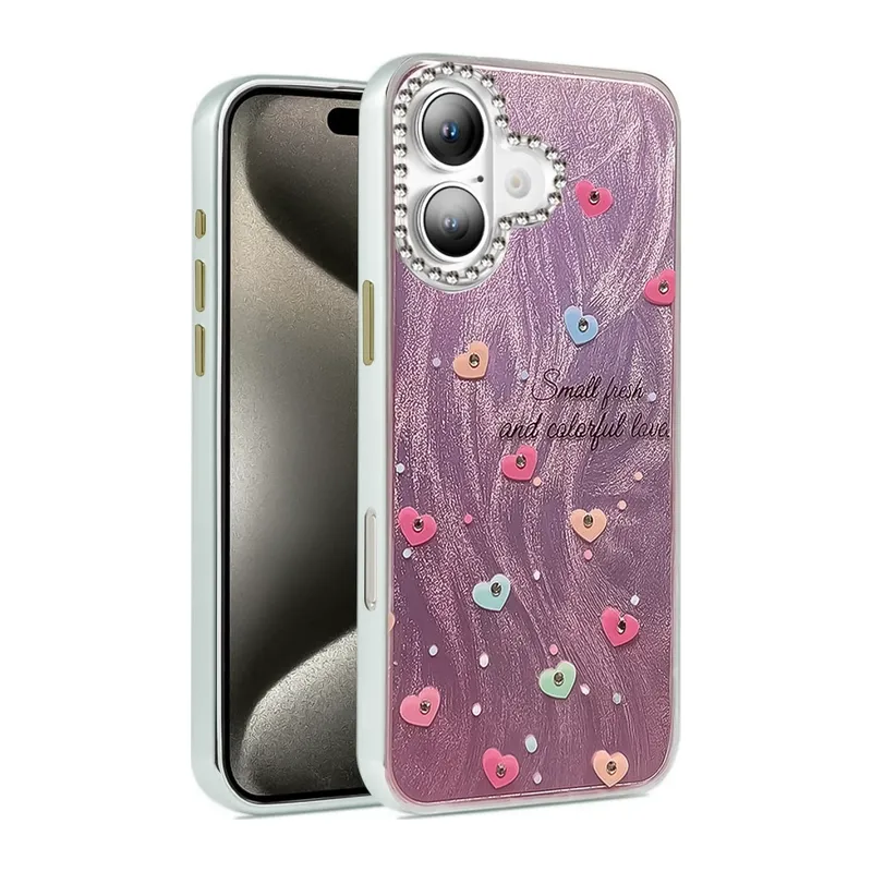 iPhone 16 Kılıf Blade Aynalı Desenli Kapak - Desen 8