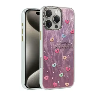 iPhone 16 Pro Kılıf Blade Aynalı Desenli Kapak - Desen 8