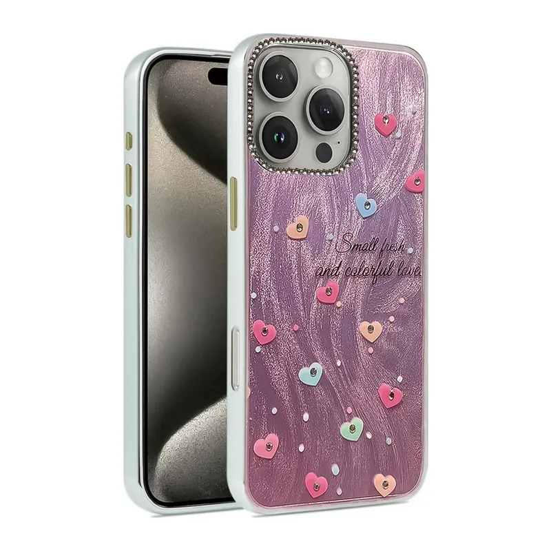 iPhone 16 Pro Kılıf Blade Aynalı Desenli Kapak - Desen 8