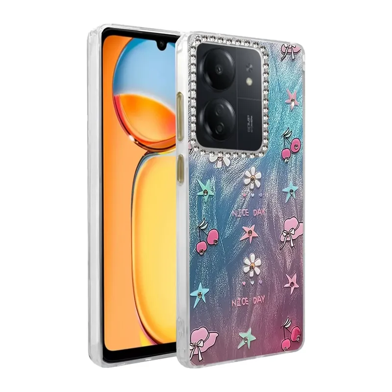 Redmi 13C Kılıf Blade Aynalı Desenli Kapak - Desen 4