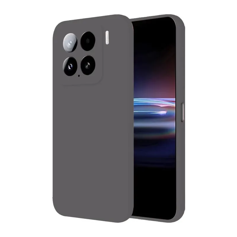 Mi 15 Pro Kılıf Nano içi Kadife Silikon - Gri