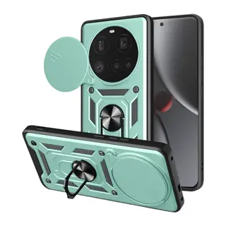 Mi 15 Ultra Kılıf Pars Lens Yüzüklü Silikon - Yeşil