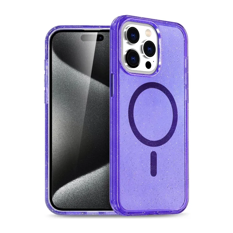 iPhone 15 Pro Max Star Magsafe Kapak - Mor