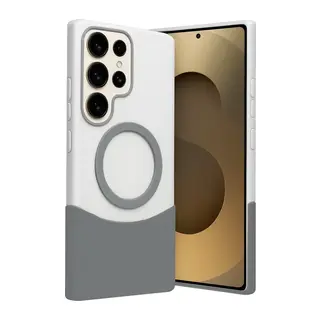 Samsung Galaxy S23 Ultra Velar Magsafe Kapak - Natural Grey