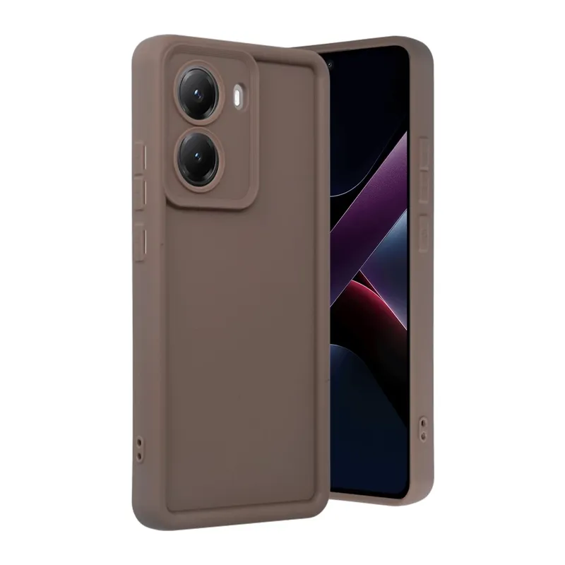 Poco X7 Pro Viera Silikon - Kahverengi