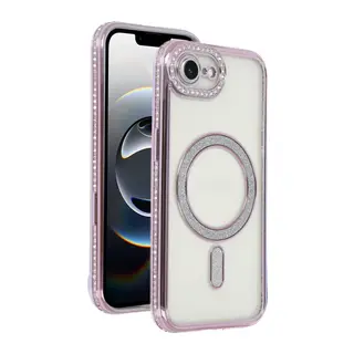 iPhone 16E Joke Simli Magneticsafe Kılıf - Pembe
