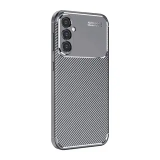 Samsung Galaxy A26 Kılıf Auto Focus Karbon Kapak - Gri
