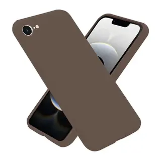 iPhone 16E Kılıf First Silikon - Kahverengi