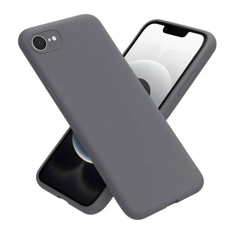 iPhone 16E Kılıf First Silikon - Gri