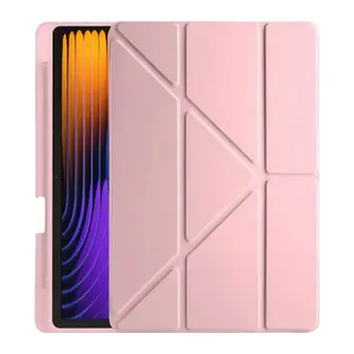 Pad 7 Pro Kılıf Kalemlikli Mars Tablet Kılıfı - Rose Gold