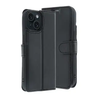 iPhone 15 Trend S Plus Kapaklı Kılıf - Siyah