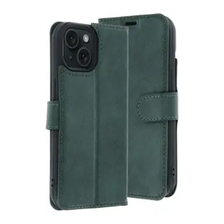 iPhone 15 Trend S Plus Kapaklı Kılıf - Yeşil