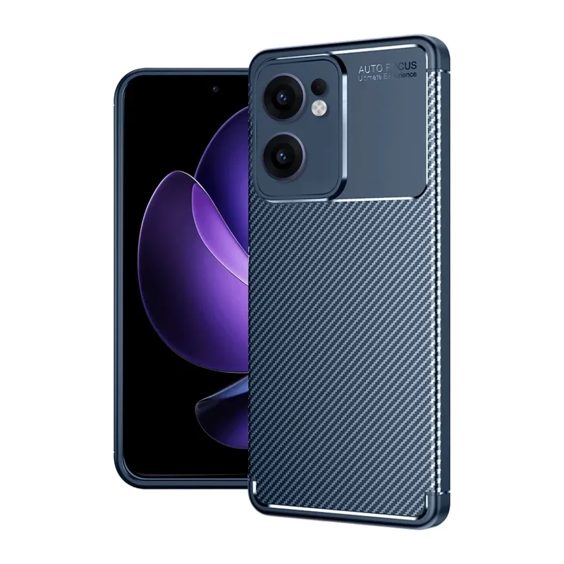 Reno 13F Kılıf Auto Focus Karbon Kapak - Lacivert