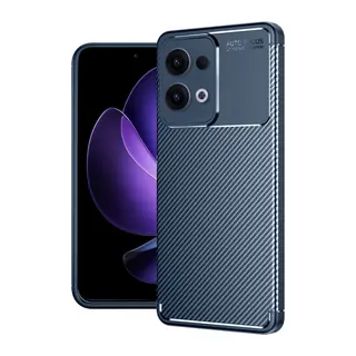 Reno 13 Pro Kılıf Auto Focus Karbon Kapak - Lacivert