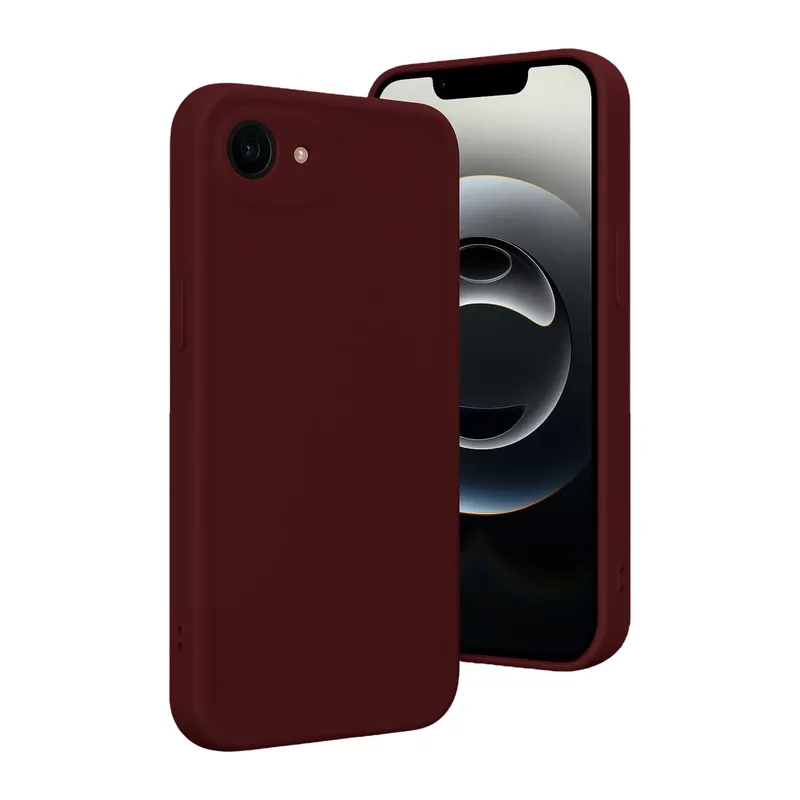 iPhone 16E Kılıf Viera Silikon - Bordo