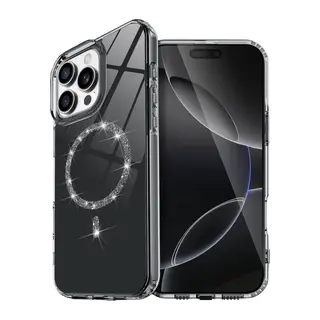 iPhone 14 Pro Max Live Diamond Magsafe Kapak - Siyah