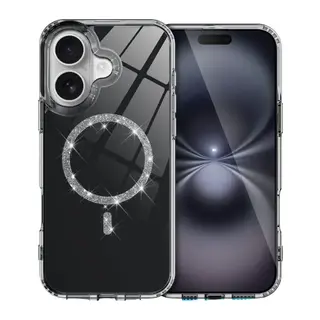 iPhone 16 Plus Live Diamond Magsafe Kapak - Siyah