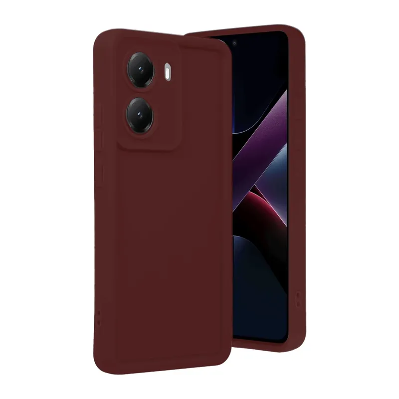 Poco X7 Pro Viera Silikon - Bordo
