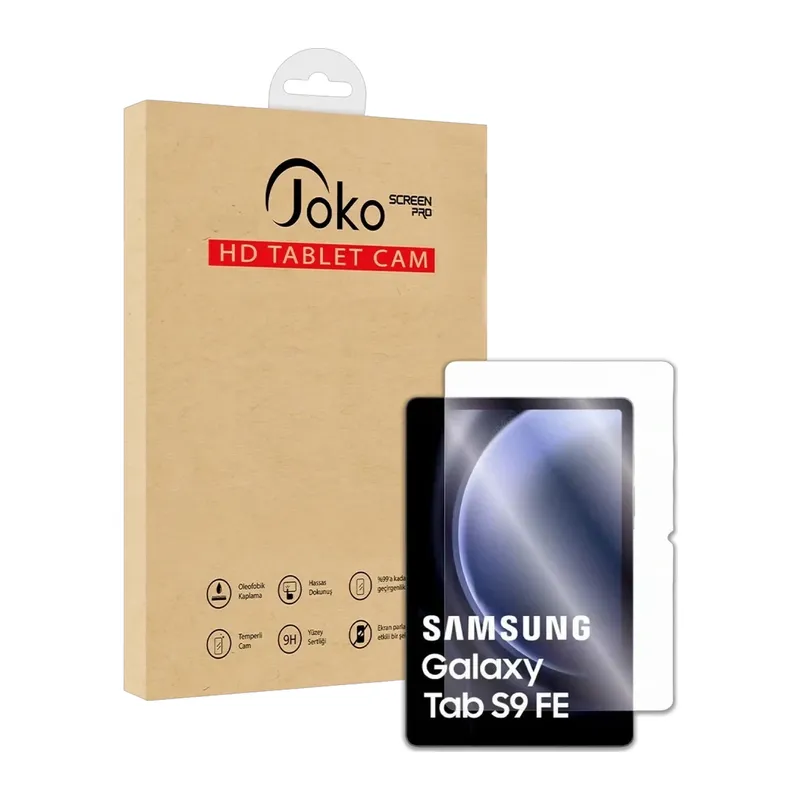 Samsung Galaxy X610 Tab S9 FE Plus 12.4 HD Tablet Cam Ekran Koruyucu - Şeffaf