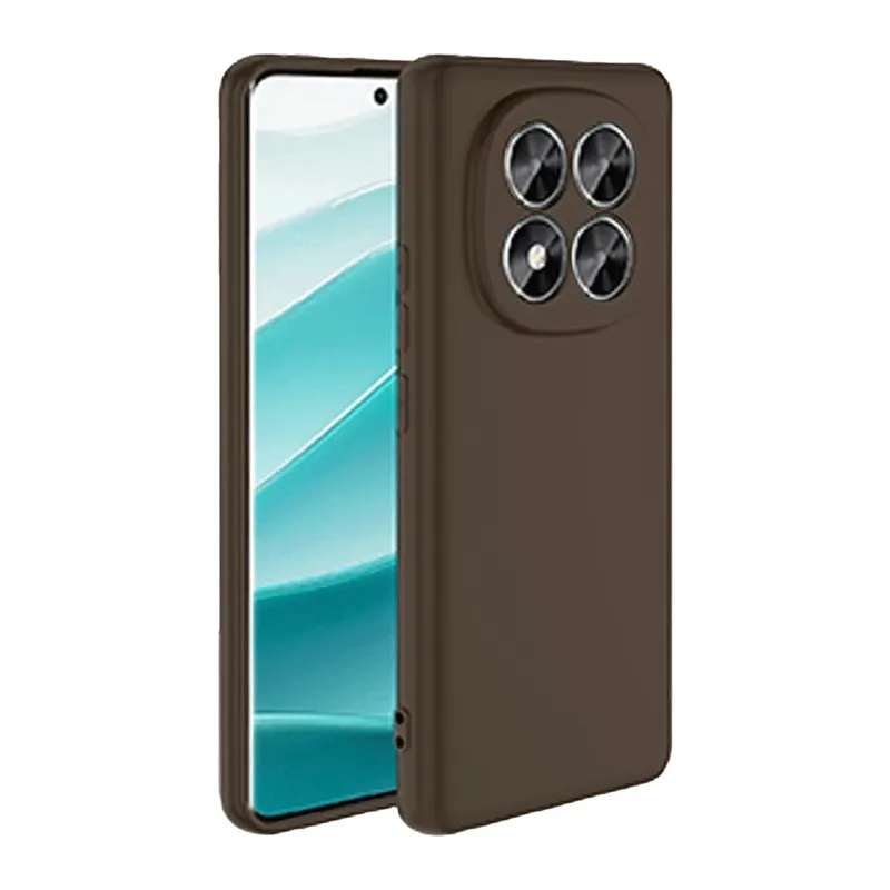 Redmi Note 14 Pro 5G Kılıf First Silikon - Kahverengi