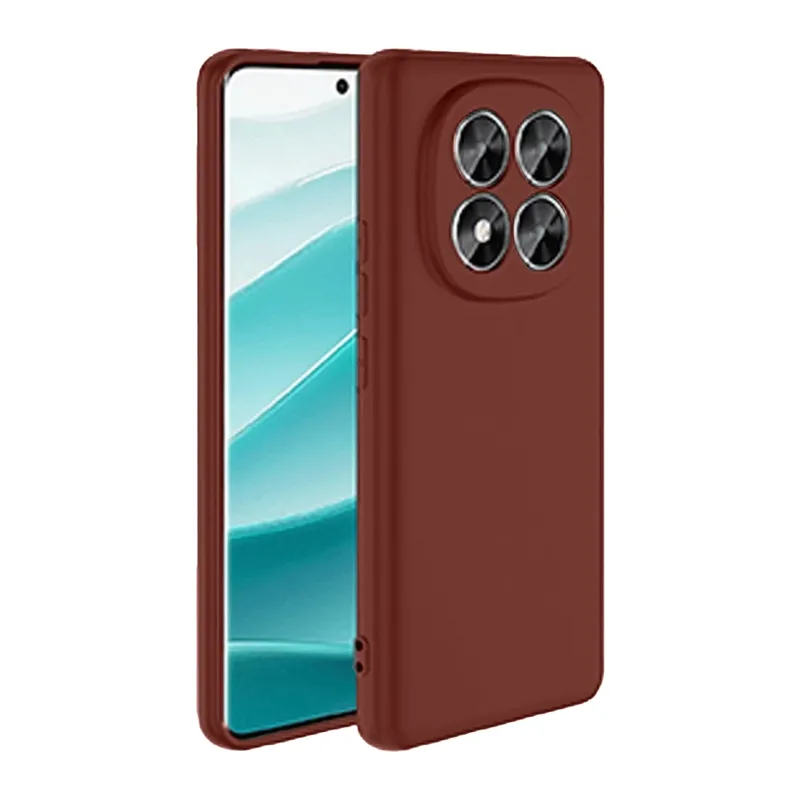 Redmi Note 14 Pro 5G Kılıf First Silikon - Bordo