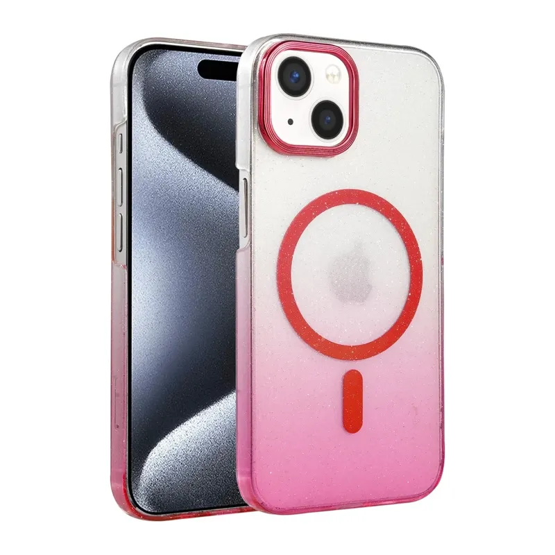 iPhone 14 Glossy Magsafe Kapak - Pembe
