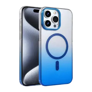 iPhone 15 Pro Max Glossy Magsafe Kapak - Mavi