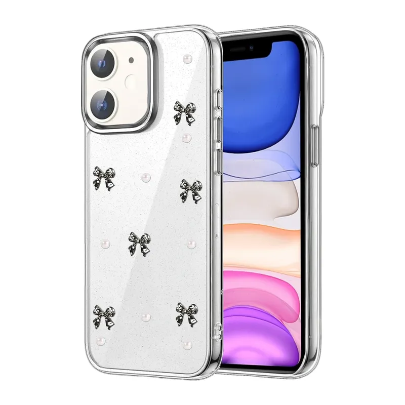 iPhone 12 Fiyonk Desenli Kapak - Desen 8