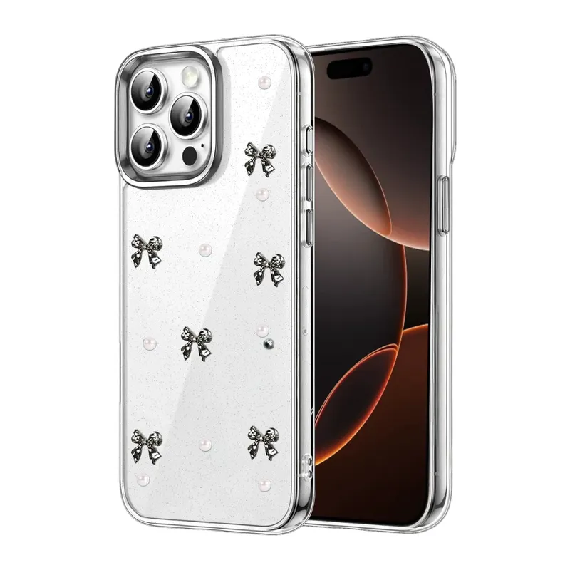 iPhone 15 Pro Max Fiyonk Desenli Kapak - Desen 8