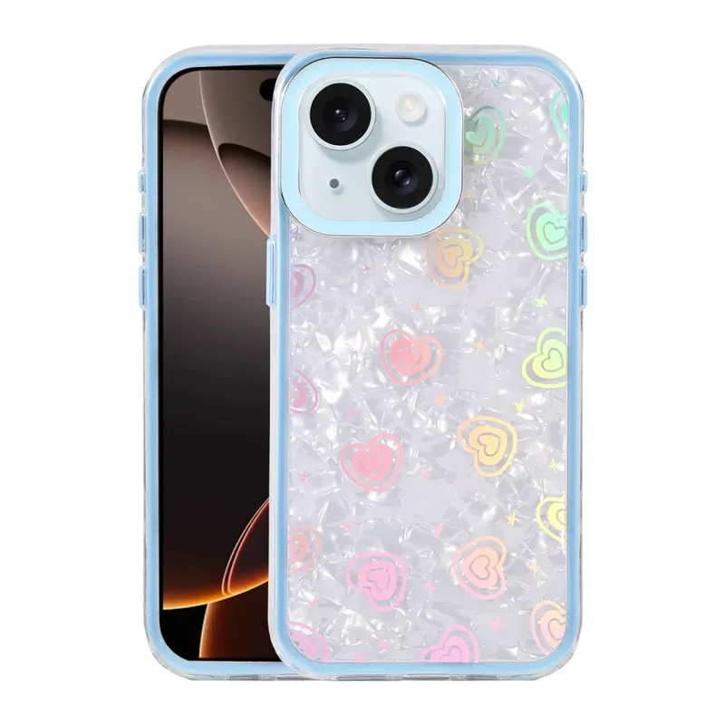 iPhone 14 Lumi Desenli Kapak - Mavi