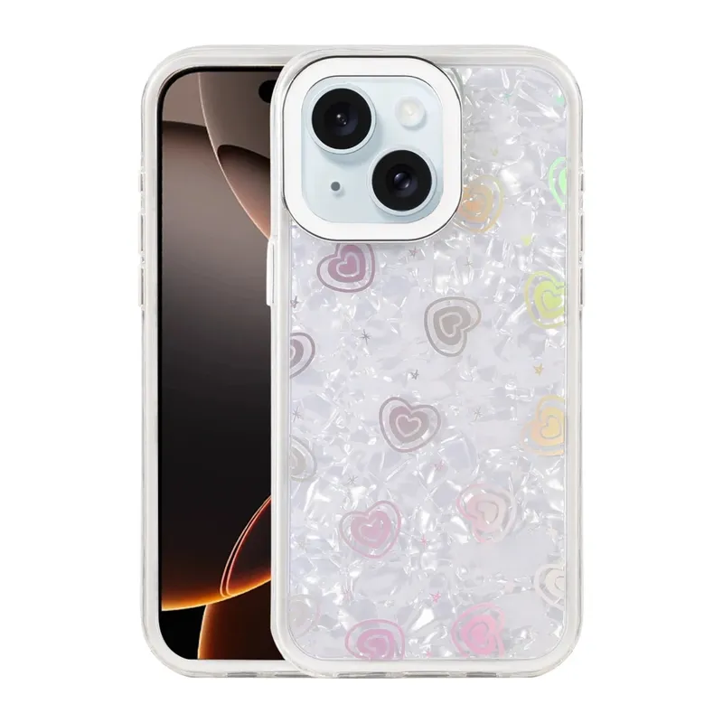 iPhone 14 Lumi Desenli Kapak - Beyaz