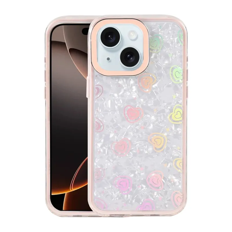 iPhone 14 Lumi Desenli Kapak - Pembe