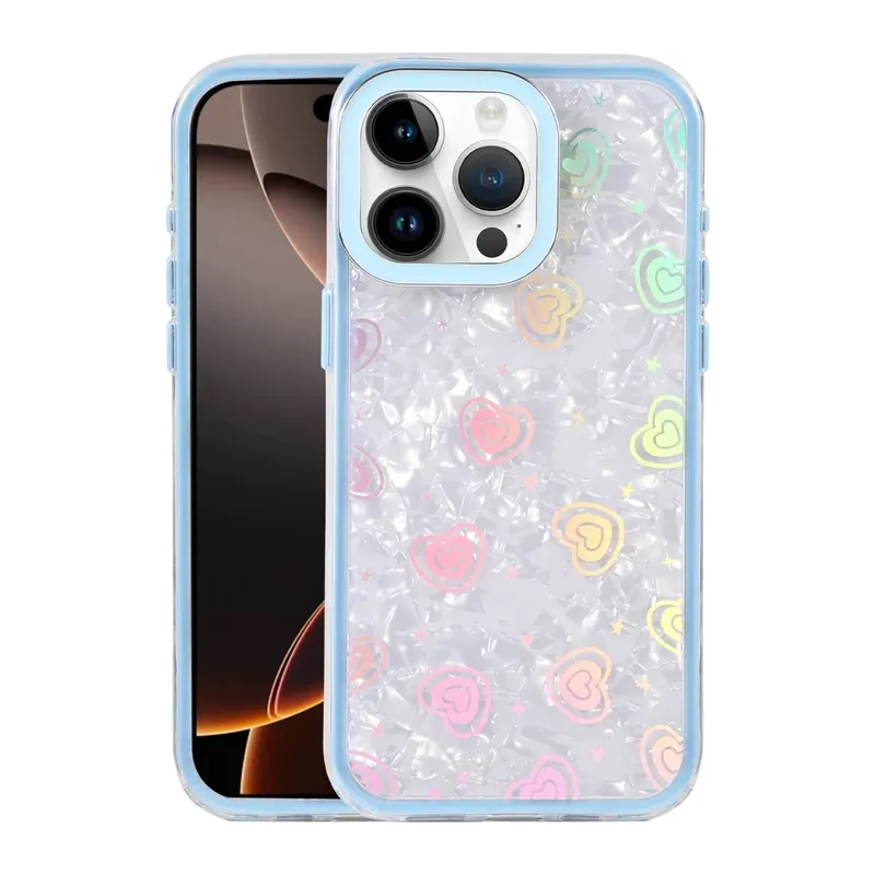 iPhone 15 Pro Lumi Desenli Kapak - Mavi