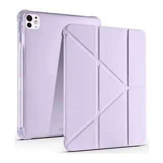 iPad Air 13 (2024) Kılıf Kalemlikli Mars Tablet Kılıfı - Lila