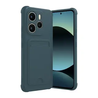 Redmi Note 14 4G Kelvin Kartvizitli Silikon - Koyu Yeşil