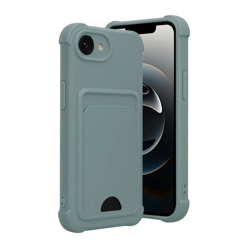 iPhone 16E Kelvin Kartvizitli Silikon - Açık Yeşil