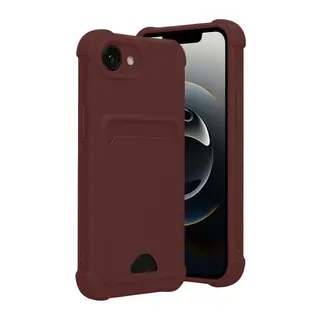 iPhone 16E Kelvin Kartvizitli Silikon - Bordo